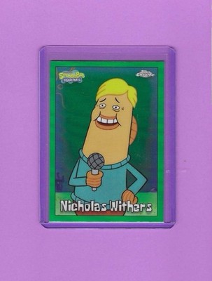 2025 Topps Chrome SpongeBob 25th Anniversary Nicholas Withers Kelp Green #187