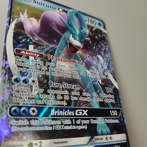 Pokemon TCG SM - Lost Thunder #60/214 Suicune GX MP - Picture 3 of 5