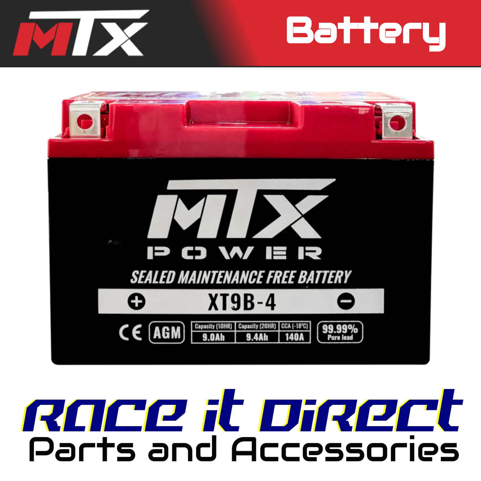 AGM Battery for YAMAHA XT 660 Z TENERE LE 2010 MTX