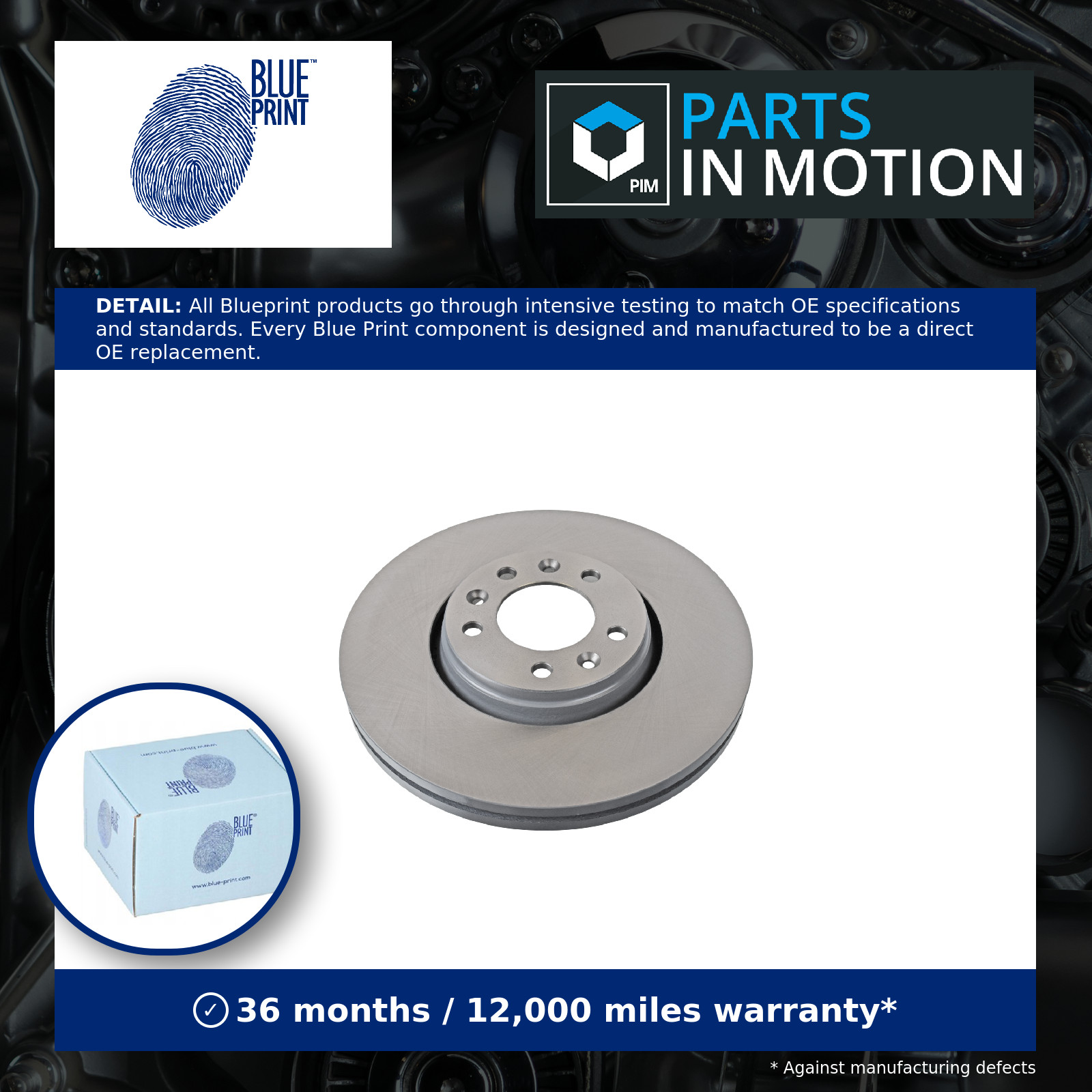 2x Brake Discs Pair Vented fits PEUGEOT 407 6C, 6D, 6E 2.0D Front 2004 on 304mm - Image 10