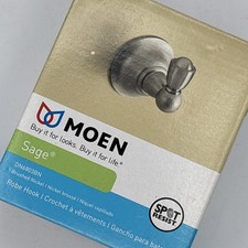 Moen Sage DN6803BN Single Robe Hook Brushed Nickel Bathroom Hook