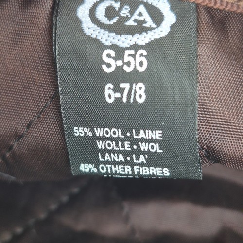 Gorra plana CANDA marrón pata de perro C&A S-56 cm 6-7/8 mezcla de lana - Imagen 5 de 16