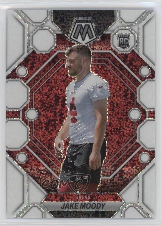 2023 Panini Mosaic Rookies White Sparkle Prizm Jake Moody #326 Rookie RC 19fe