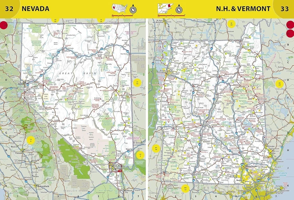 Rand Mcnally USA Road Atlas 2025 BEST Large Scale Travel Maps United States NEW - Image 3 of 3
