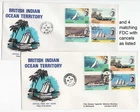 British Indian Ocean 1969 Ships of the Islands, group of 6 FDCs with scarce