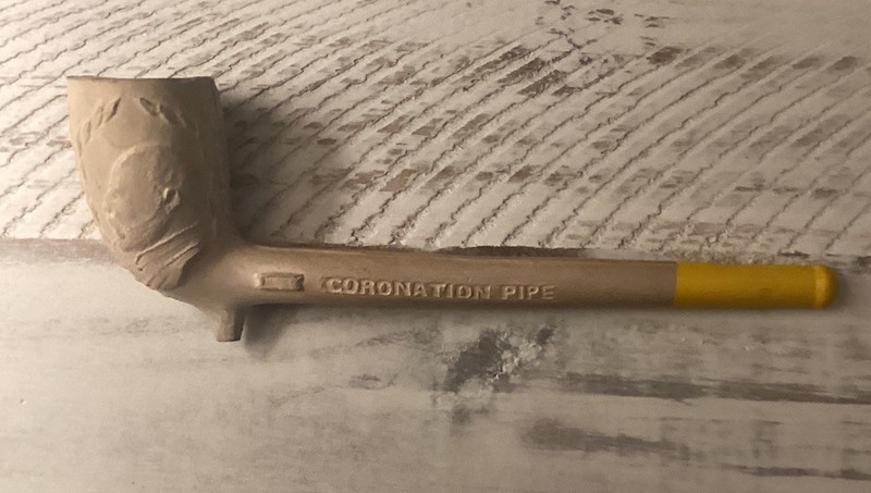 Antique Coronation King Edward VII Clay Pipe 5” Long Superb Condition!