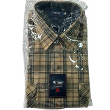 Vintage Arrow Sportswear Men's Large Acrylic Flannel Button Up Long Sleeve