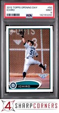 2012 TOPPS OPENING DAY #50 ICHIRO SUZUKI HOF POP 5 PSA 9