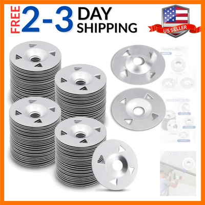 #ad 100 Ps Foam Board Fasteners Washers 1 1 8 Inh Galvanized Steel Washers Hardw... $16.14