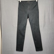 Old Navy Pixie Pants Womens 6 Black High Rise Secret-Slim Pockets Stretch Casual