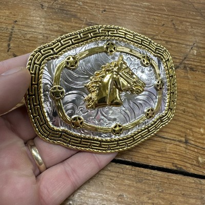 Horse Belt Buckle Ranch Farm Equine Collector Rodeo Yellowstone Cowboy USA 4inch