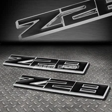 FOR CHEVY CAMARO Z28 2X METAL BUMPER TRUNK GRILL EMBLEM DECAL LOGO BADGE BLACK