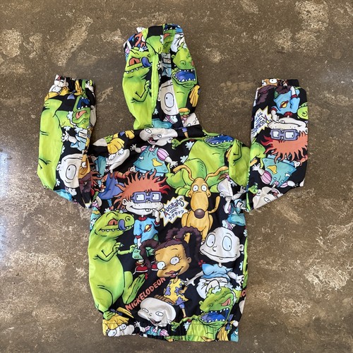 Nickelodeon Rugrats Windbreaker Hooded Jacket Coat Kids Unisex Size 8 - Picture 2 of 8