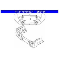 2X Halter Bremssattel Hinten FüR Mercedes Sprinter B909 95 Bis 26 ATE OM647981