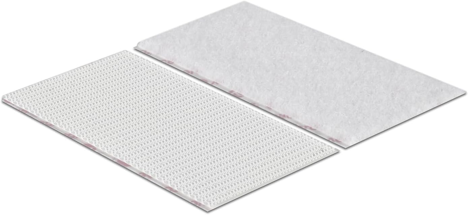 2Pk Heavy Duty White Stick on Strips 50Mm X 100Mm, Hook and Loop Tape Self Adhes