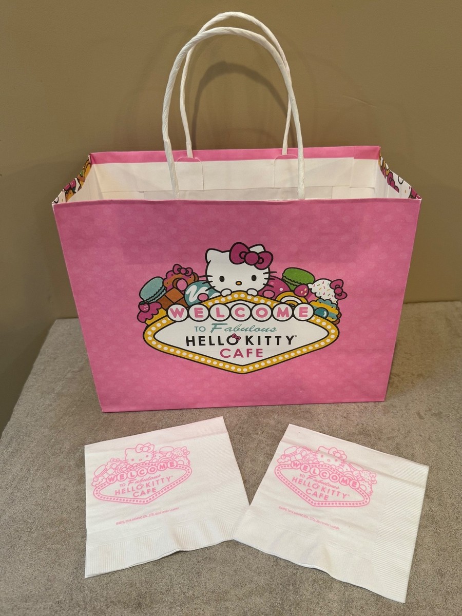 Hello Kitty Cafe-Paper Gift Bag & 2 Napkins - Welcome To Fabulous