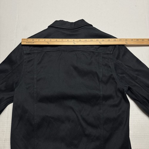 Scotch & Soda Men's Black Long Sleeve Stretch Denim Trucker Jacket Size: M - Picture 10 of 15