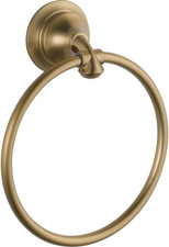 Delta Hand Towel Holder Champagne Bronze Ring for Hanging Towels in Kitchen, B