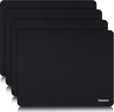 4-Pack Mouse Pad, Ultra-Smooth Gaming Mousepad, Non-Slip Rubber Base, Washable S