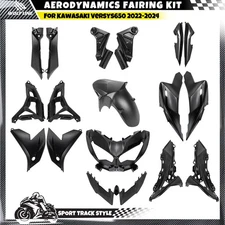 WOLFLINE Bodywork Fairing Kit For Kawasaki Versys KLE 650 2022-2025 Matte Black