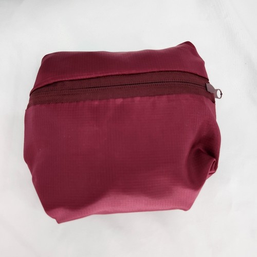 Packable Ripstop Duffle Bags Bundle Lot of 2 Light Blue Maroon Travel 18 X 12 - Picture 3 of 7