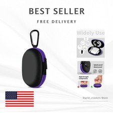 Stylish Purple Earbud Carrying Case - Waterproof Scratch Resistant Tech Pouch