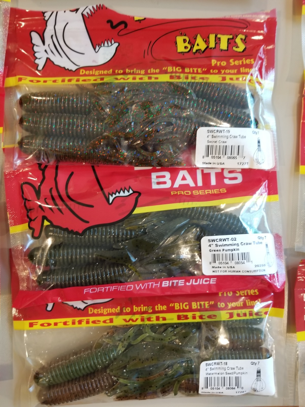 Huge Big Bite Baits Lures Bundle - Creatures, Tubes, Dropshots and More!