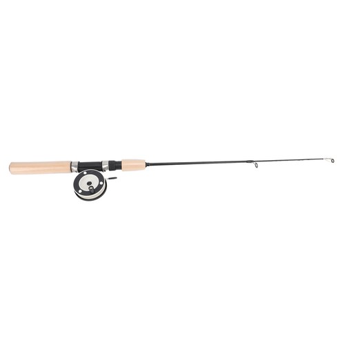 Canna da Pesca Ghiaccio Mulinello Combo 75cm Palo da Pesca Invernale per Padri Figli Marito WT - Foto 12 di 24