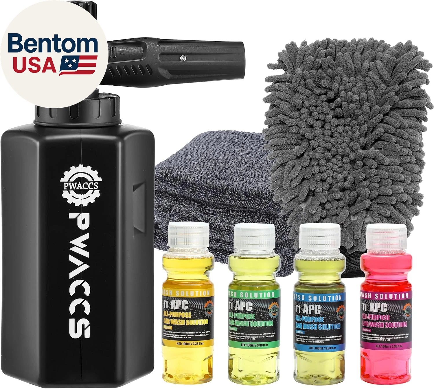 Foam Cannon for Pressure Washer, Car Wash Kit with Soap, Snow Foam Blaster 1.5 L