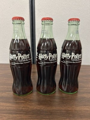 HARRY POTTER - Coca Cola Bottle - Chamber of Secrets - 2002 3 bottles 