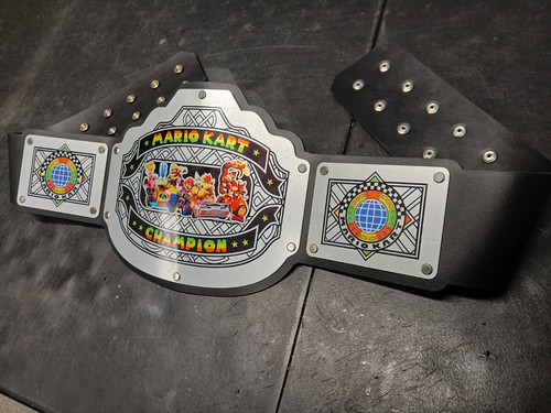 Mario Kart Championship Belt Wrestling Wwe Yoshi New Sega Super Nintendo Gaming - Picture 1 of 5