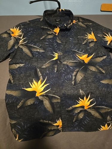 Quiksilver Hawaii Style Kurzarm Hemd mit Knopfleiste Größe XL