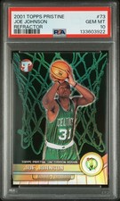 2001 TOPPS PRISTINE REFRACTOR #73 JOE JOHNSON ROOKIE RC 622/750 PSA 10