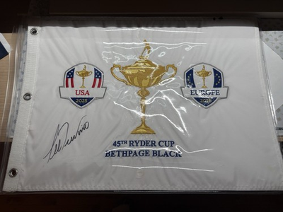 #ad Lee Trevino Signed 2025 Ryder Cup Bethpage Black Pin Flag Autograph Golf $109.99