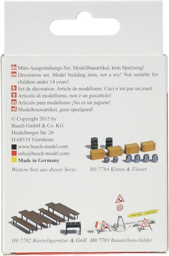 Busch 7782 Beer Tent Furniture/Grill HO Scenery Scale Model - Picture 2 of 3