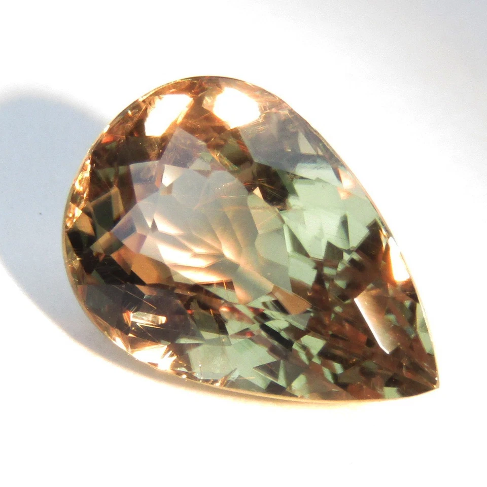 4,47 карата великолепная натуральная индейка диаспор с изменением цвета 12,4 x 8,6 мм грушевидная форма - Изображение 3 из 4