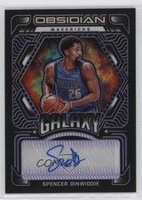 2021-22 Obsidian Galaxy Electric Etch Purple 11/75 Spencer Dinwiddie Auto 1l2