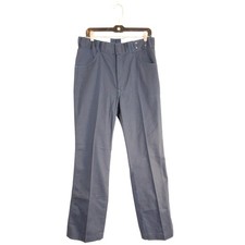 Vintage Dickies Work Pants 34x33 Navy Talon Zipper Deadstock USA Permanent Press
