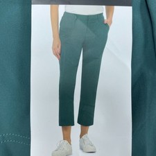 Kirkland Signature Ladies Travel Pant Green Size 16 Stretch d0615