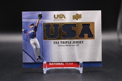 Casey McGrew, USA Baseball, 2009 Upper Deck, Game Used Triple Patch, #TJNT-CM