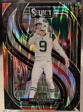 2024 Panini Select Greg Zuerlein Black & Red Prizm Shock New York Jets #158