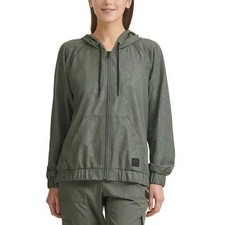DKNY Sport Women's Embossed Lightweight Jacket Green MEDIUM NWT