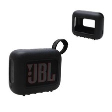 Silicone Cover Case for JBL Go 4 Ultra-Portable JBL GO 4 Cover Case 2.Black