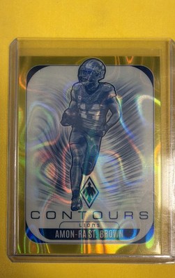 2025 Panini Phoenix - Contours Amon-Ra St. Brown #11 Yellow Lava /99