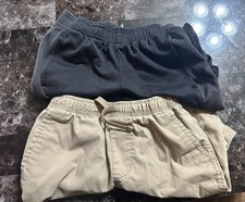 Champion Wonder Nation Boys S 6-7 Shorts Lot, Black/Beige Athletic Chino