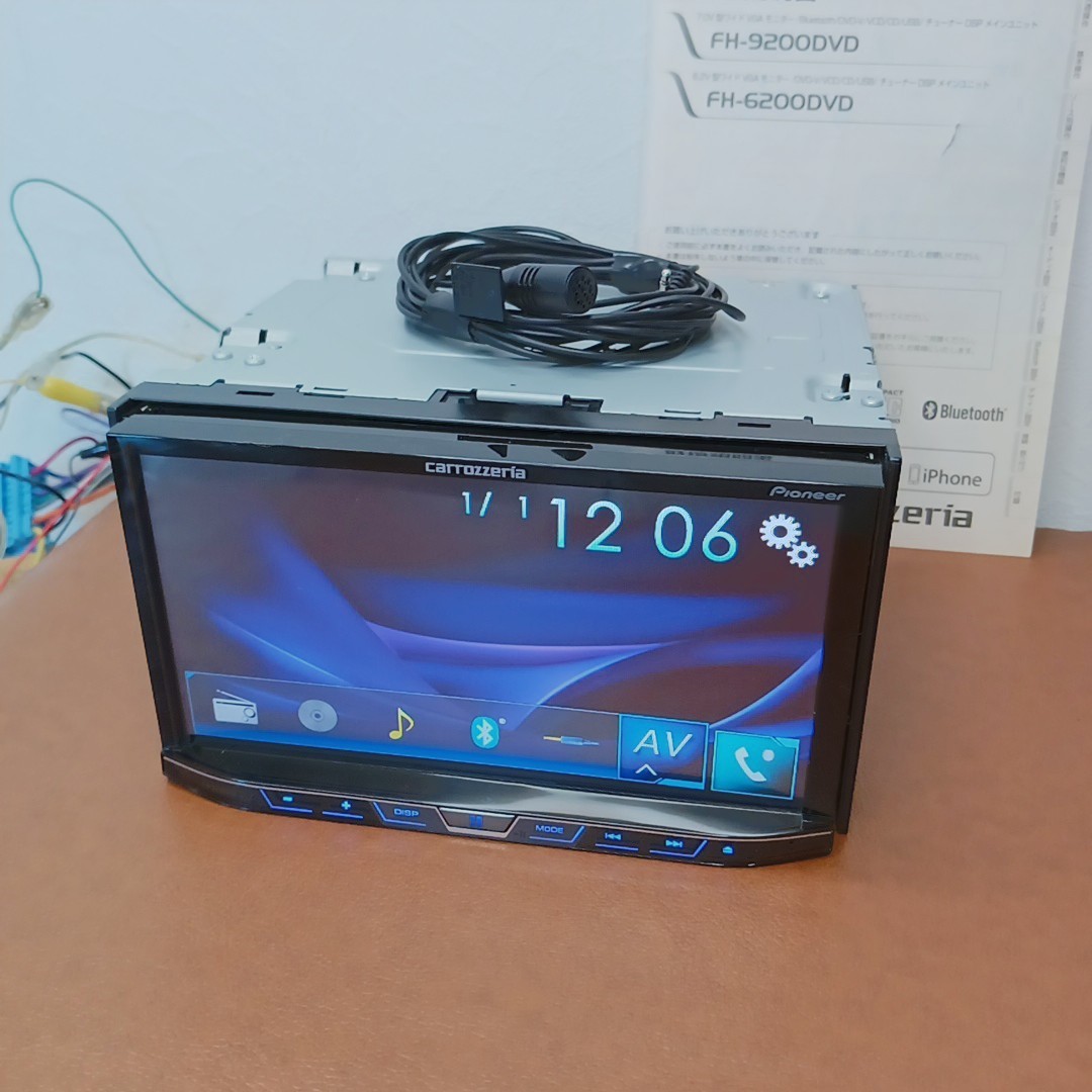 Pioneer Carrozzeria FH-9200DVD Car Audio 2DIN Bluetooth CD