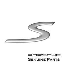 Genuine Porsche 986 Boxster Decklid Emblem 'S' Titanium 986559243009A4