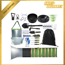 Gold Panning Kit for Adults, 50 Inch Sluice Box, Prospecting Equipment, Complete