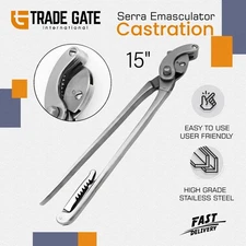 New Serra Emasculator 15" Castration Veterinary Premium Instruments By TGI