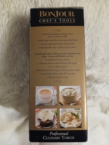 Bonjour Chefs Tools Professional Culinary Torch New Open Box - Afbeelding 13 van 17
